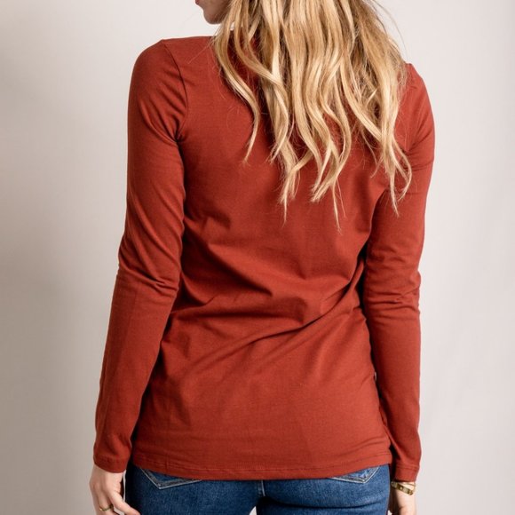 Zenana Full Size Round Neck Long-Sleeve Top - Picture 2 of 7